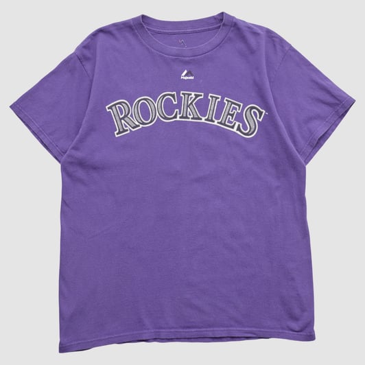 Colorado Rockies Majestic 2010s T-shirt - Purple - S by Fanatics Real Vintage