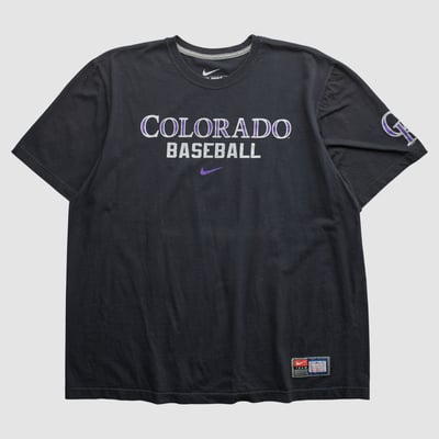 Colorado Rockies Nike 2010s T-shirt - Black - 2XL by Fanatics Real Vintage