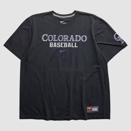 Colorado Rockies Nike 2010s T-shirt - Black - 2XL by Fanatics Real Vintage