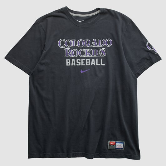 Colorado Rockies Nike 2010s T-shirt - Black - S by Fanatics Real Vintage