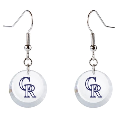 Colorado Rockies Swarovski Pick Off Earrings