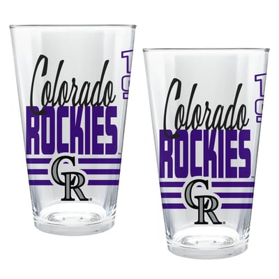 Colorado Rockies Two-Piece 16oz. Heritage Pint Glass Set