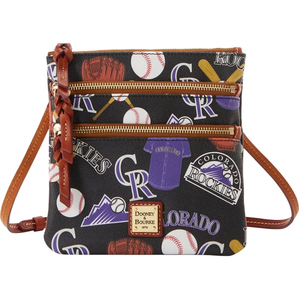 Colorado Rockies Dooney & Bourke Game Day Triple Zip  display picture 3