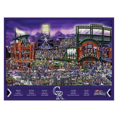 Colorado Rockies Fanpoint 500-Piece Joe Journeyman Puzzle