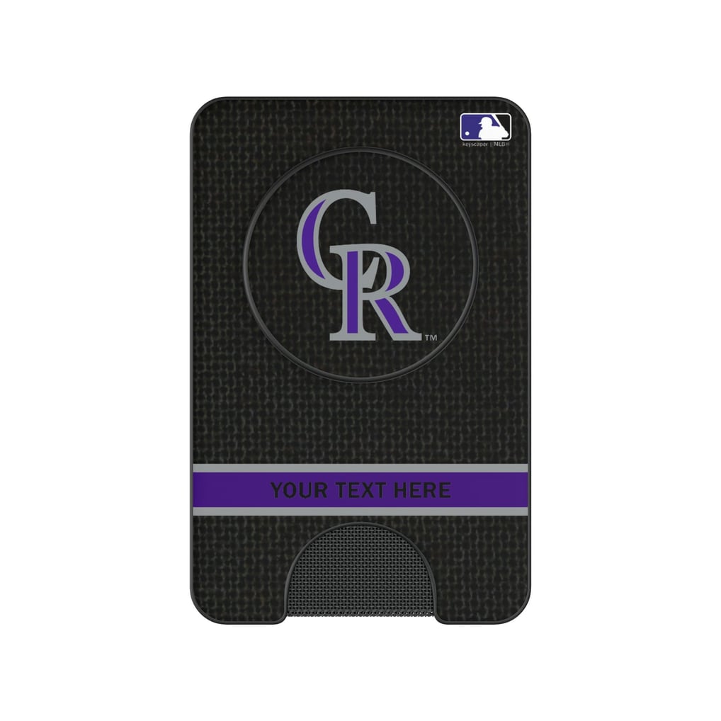 Colorado Rockies Keyscaper Personalized Solid PopSockets Magnetic Wallet