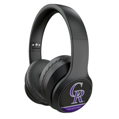 Colorado Rockies Keyscaper Personalized Solid Wireless Bluetooth Headphones With Case