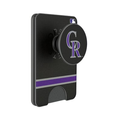 Colorado Rockies Keyscaper Stripe PopSockets Magnetic Wallet
