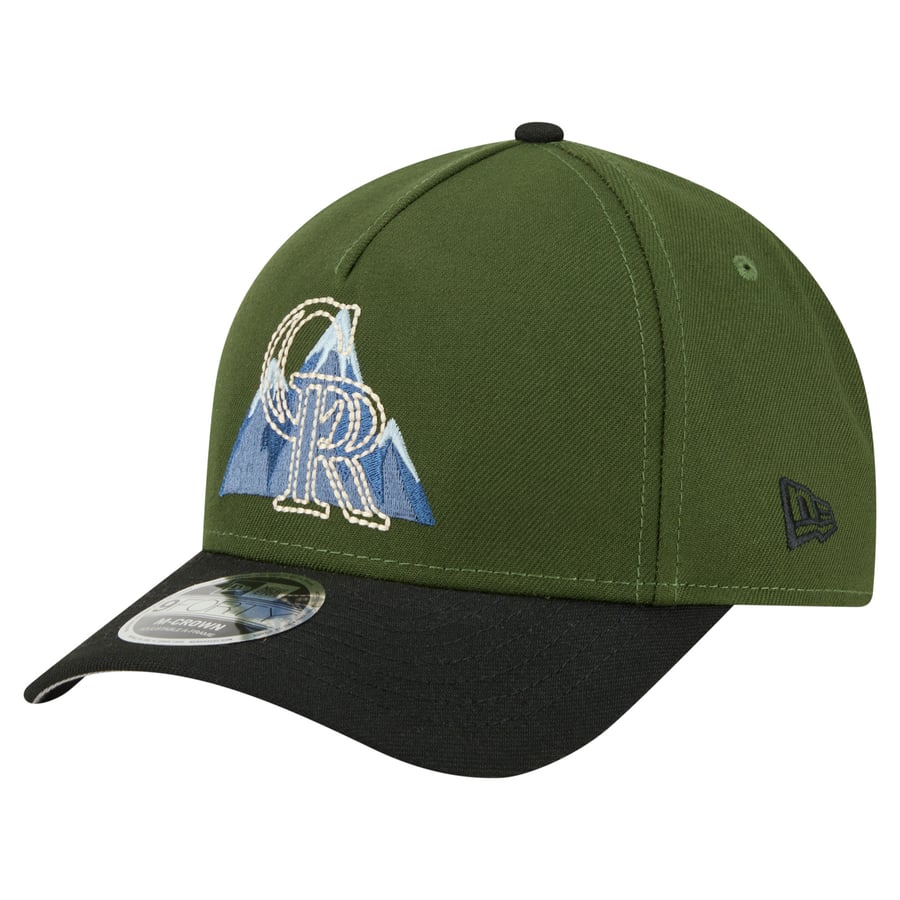 Men's Colorado Rockies New Era Dark Green City Feature 9FORTY A-Frame ...