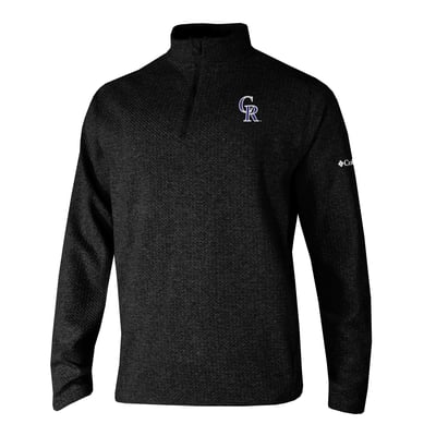 Colorado Rockies Columbia  Swingcraft Quarter-Zip Pullover - Black