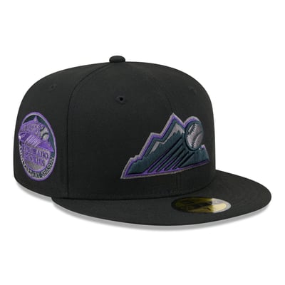  Colorado Rockies New Era Color Pop 59FIFTY Fitted Hat - Black