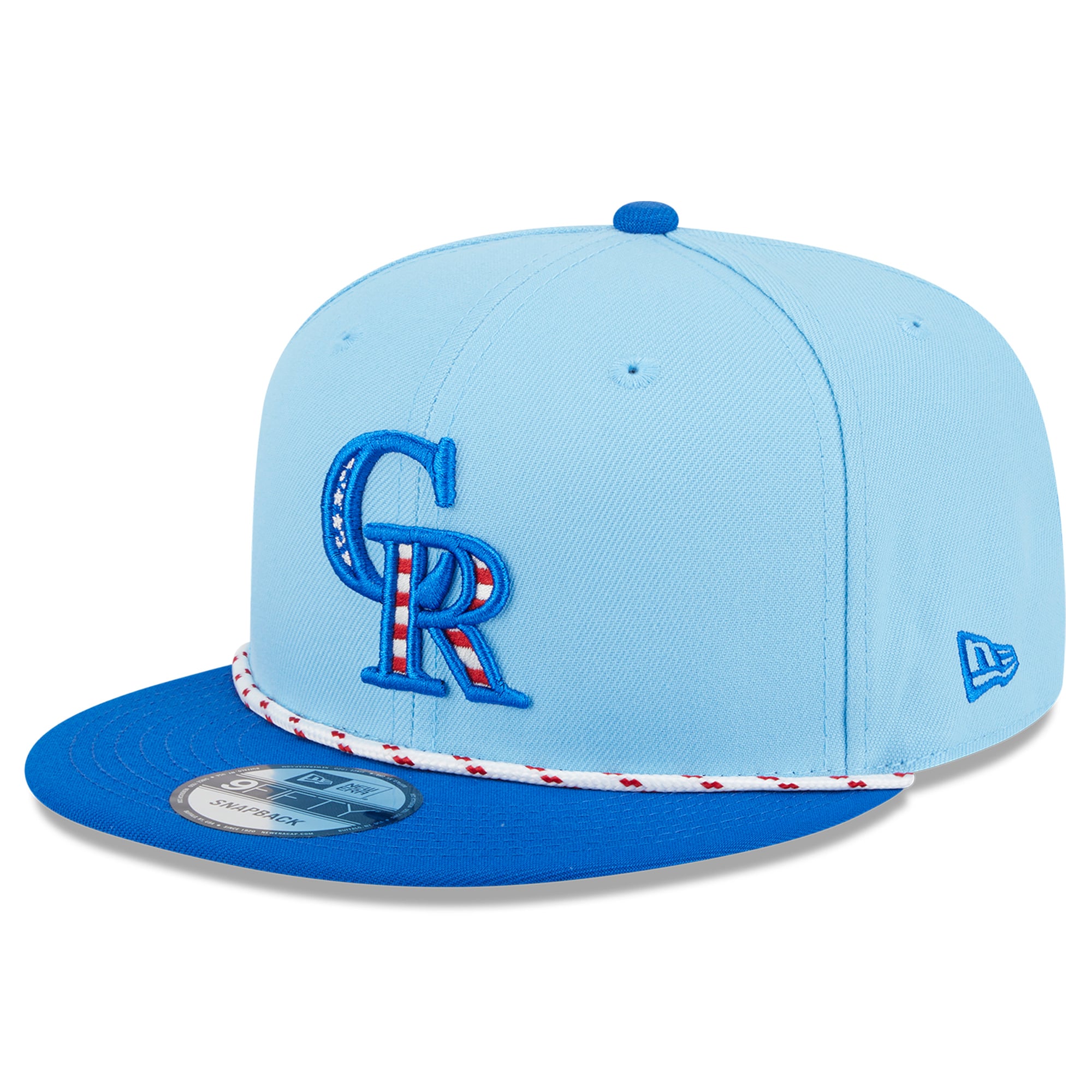 Men's Colorado Rockies New Era Light Blue/Blue 2025 Fourth of July ...