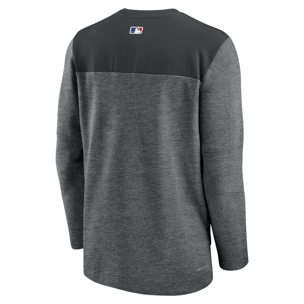 Colorado Rockies Nike Authentic Collection Game Time Performance Half-Zip Top - Black