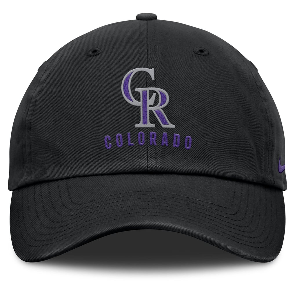 Men's Colorado Rockies Nike Black Club Adjustable Hat