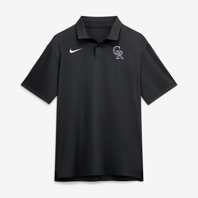 Colorado Rockies Nike Tour Dri-FIT Polo - Black