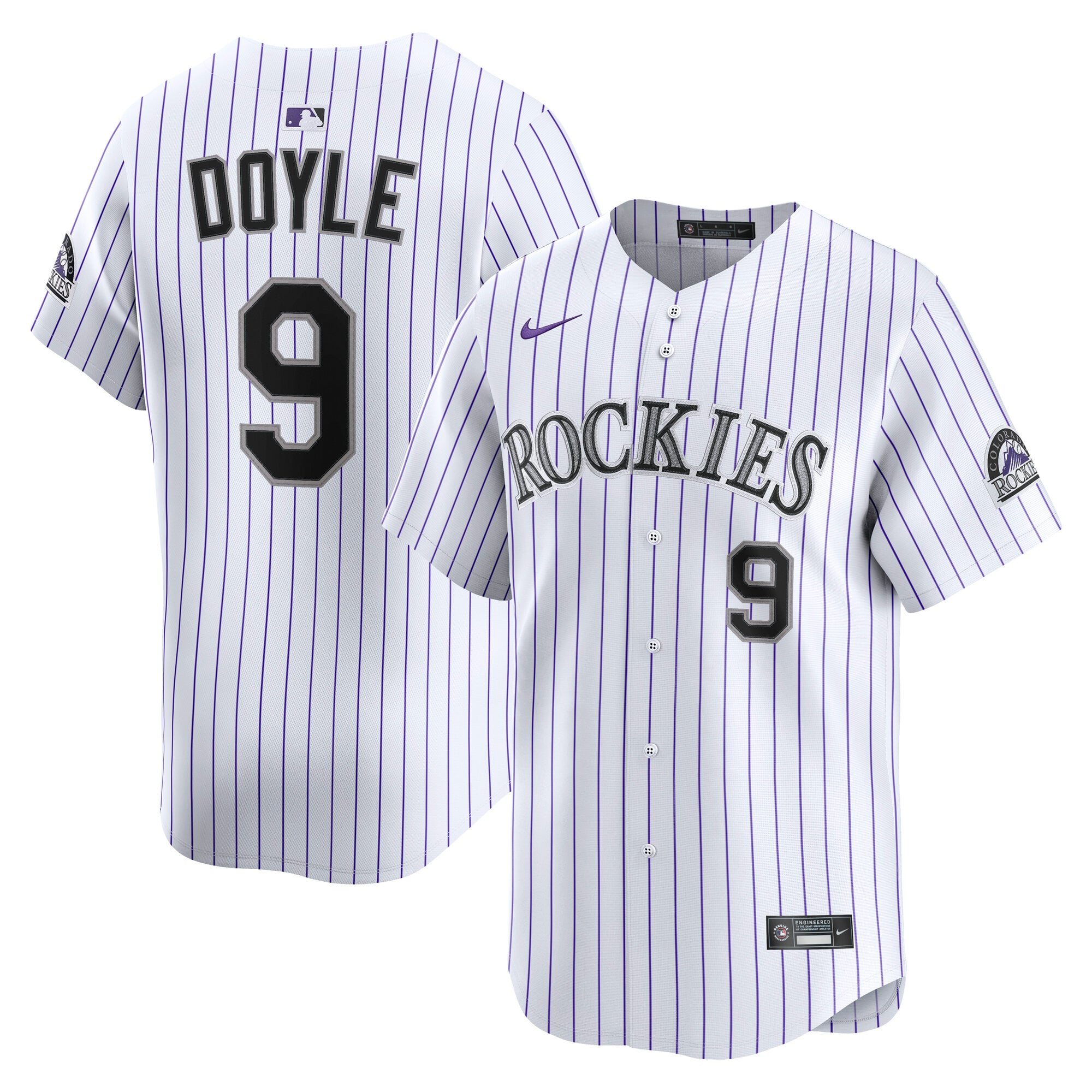 Andy Royle Jersey Men's Colorado Rockies Brenton Doyle Nike White Home Limited Player Jersey
