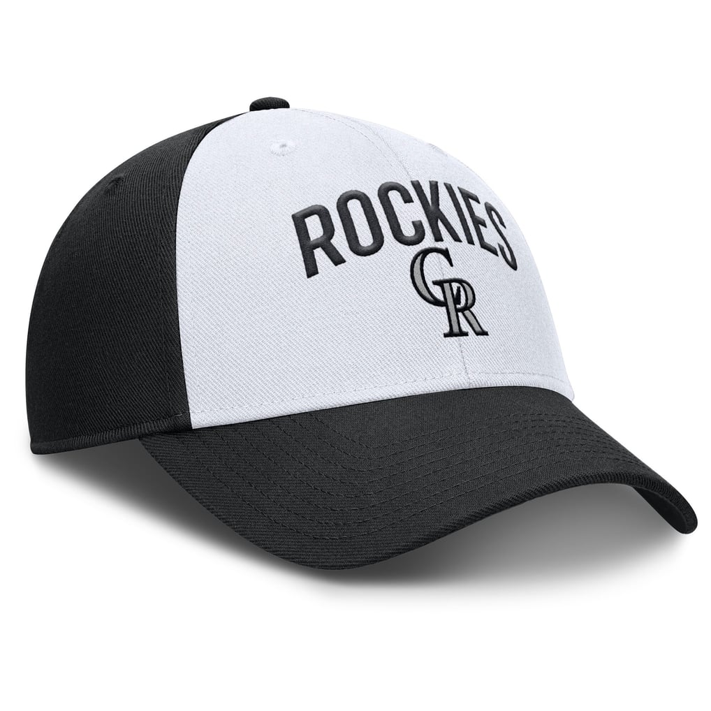 Men's Colorado Rockies Nike White/Black Club Performance Adjustable Hat