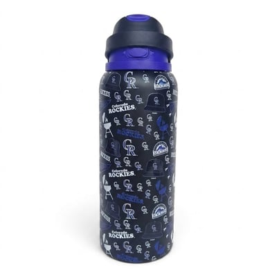 Colorado Rockies Pegasus 32oz. Game Day Pennant Stainless Steel ProPress Water Bottle