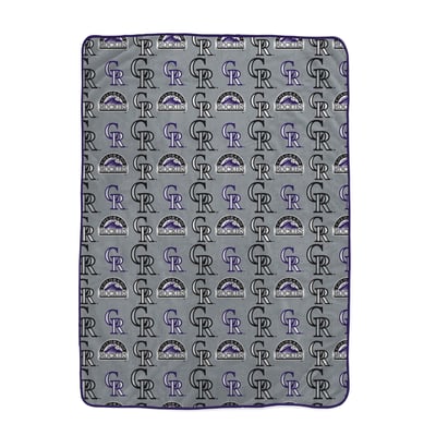 Colorado Rockies Pegasus Logo Roll Oversized 66" x 95" Ultra Cozy Blanket