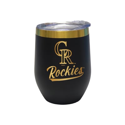 Colorado Rockies The Memory Company 12oz. Stainless Steel Gold Lettering Stemless Wine Tumbler