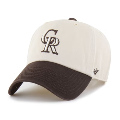 Colorado Rockies '47 Unisex Two-Tone Fashion Clean Up Adjustable Hat - Natural/Brown