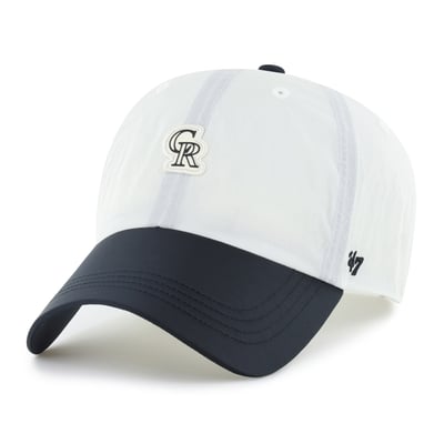 Colorado Rockies '47 Unisex Modernia Clean Up Adjustable Hat - White/Black