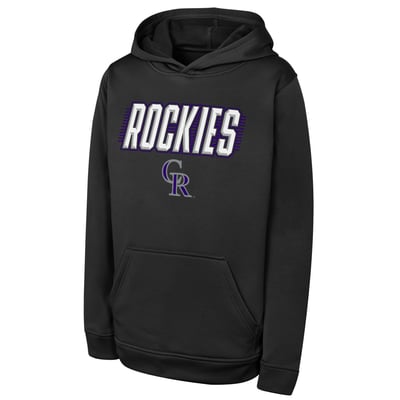 Colorado Rockies Outerstuff Youth Sack Party Performance Hoodie - Black