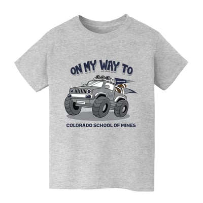 Colorado School of Mines Orediggers Vive La Fete Youth On My Way T-Shirt - Gray