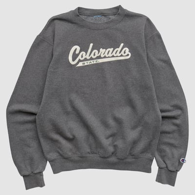 Colorado State Rams 2010s Pullover Sweatshirt - Dark Heather Gray - XS by Fanatics Real Vintage