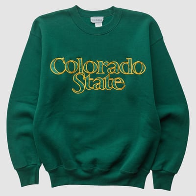 Colorado State Rams I.A. Bedford 2000s Pullover Sweatshirt - Green - XS by Fanatics Real Vintage