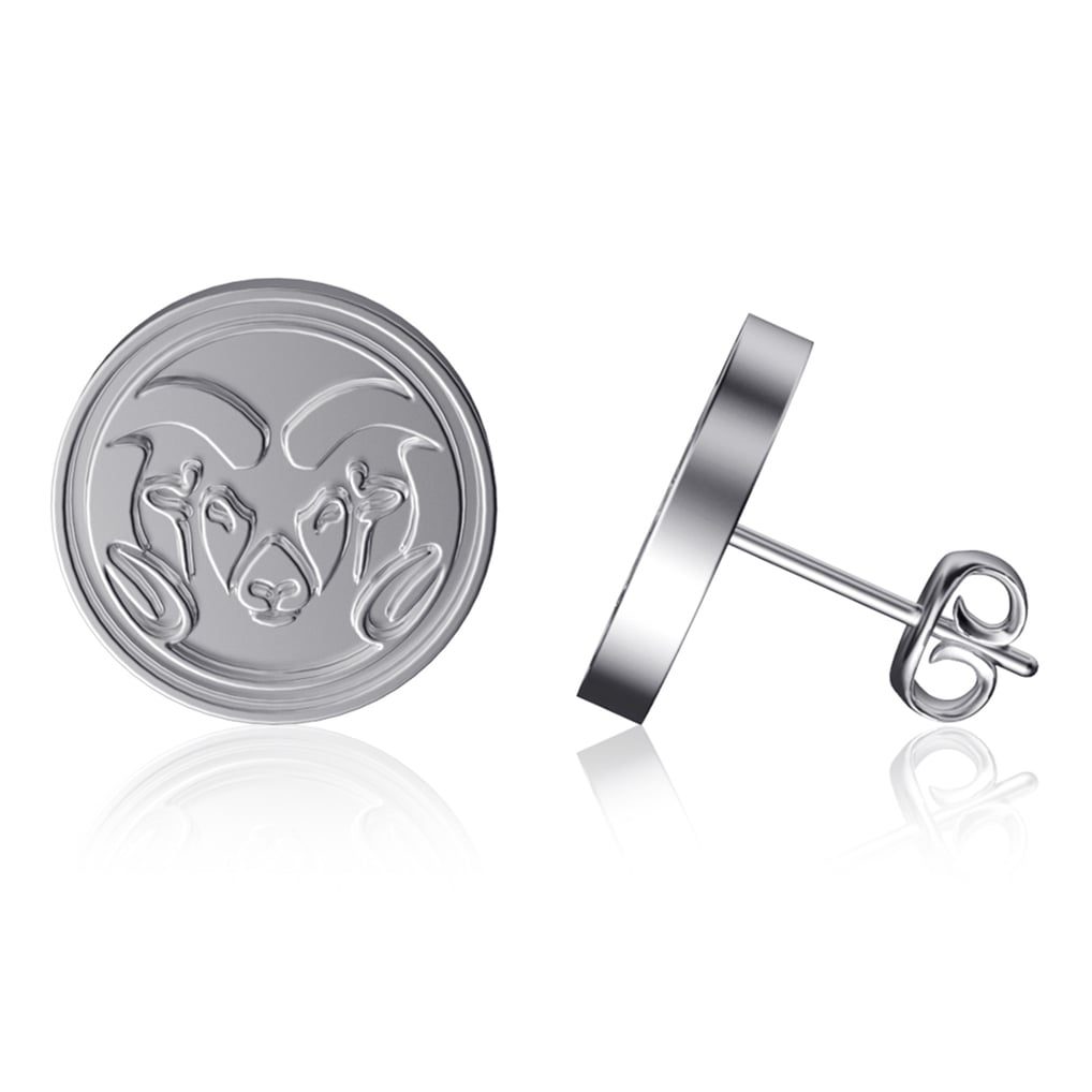 Colorado State Rams Dayna Designs Team Logo Silver Post Earrings