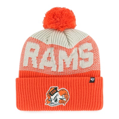 Colorado State Rams '47 Bone Chill Cuffed Knit Hat with Pom - Orange