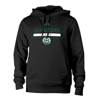 Colorado State Rams adidas Fleece Hoodie - Black