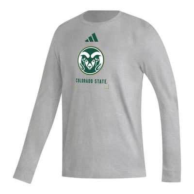 Colorado State Rams adidas Fresh Long Sleeve T-Shirt - Heather Gray