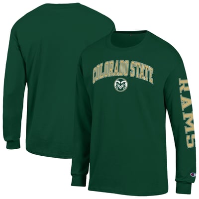 Colorado State Rams Champion Arch Logo Long Sleeve T-Shirt - Green