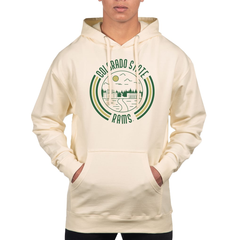 Colorado State Rams Uscape Apparel Standard Pullover Hoodie - Cream