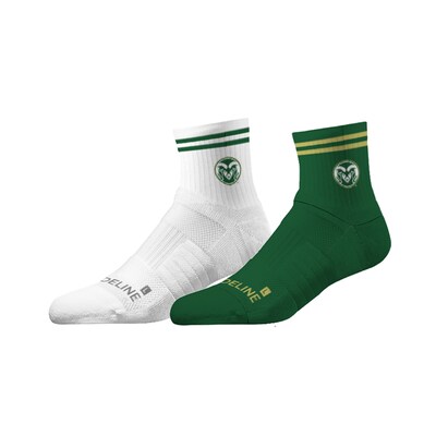 Colorado State Rams Strideline Unisex Team 2-Pack Half Calf Knit Socks Set