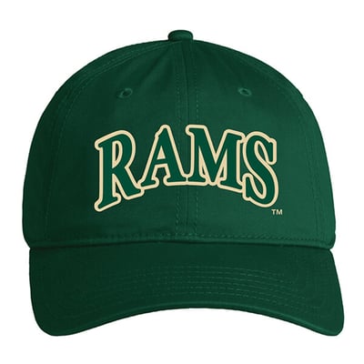  Colorado State Rams Under Armour Unisex Washed Cotton Adjustable Hat - Forest Green