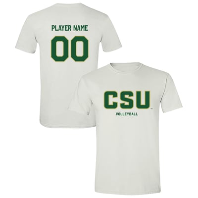  Colorado State Rams Unisex Collegiate Volleyball NIL Pick-A-Player Name & Number Shirsey T-Shirt - White