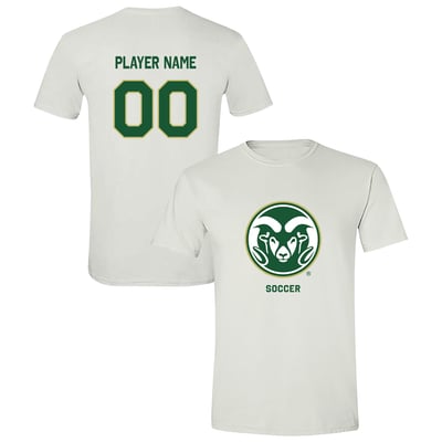  Colorado State Rams Unisex Collegiate Women's Soccer NIL Pick-A-Player Name & Number Shirsey T-Shirt - White