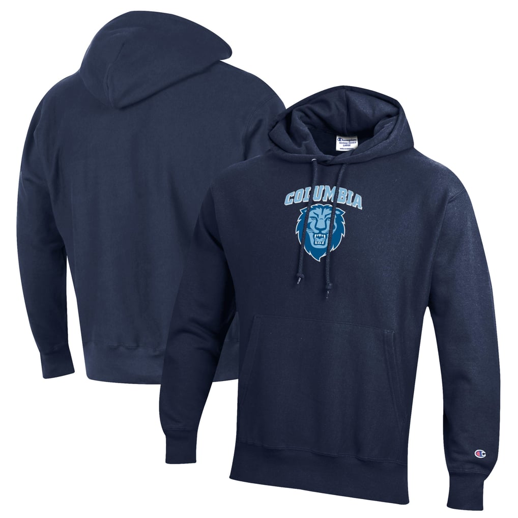 Columbia University Champion Reverse Weave Pullover Hoodie - Navy