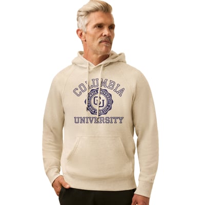 Columbia University FAHERTY High Standard Fleece Hoodie - Cream