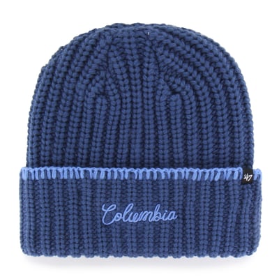  Columbia University '47 Women's Blanket Stitch Cuff Knit Hat - Navy