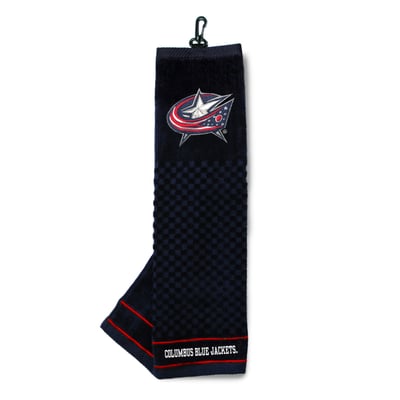 Columbus Blue Jackets 16" X 22" Tri-Fold Embroidered Scrubber Golf Towel