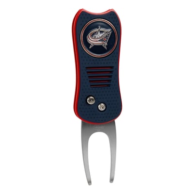 Columbus Blue Jackets Switchblade Divot Tool With Magnetic Ball Marker