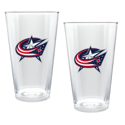 Columbus Blue Jackets Two-Piece 16oz. Double Play Pint Glass Set