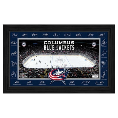 Columbus Blue Jackets Highland Mint Limited Edition 2026–27 Facsimile Signature 12" x 20" Rink Framed Photo