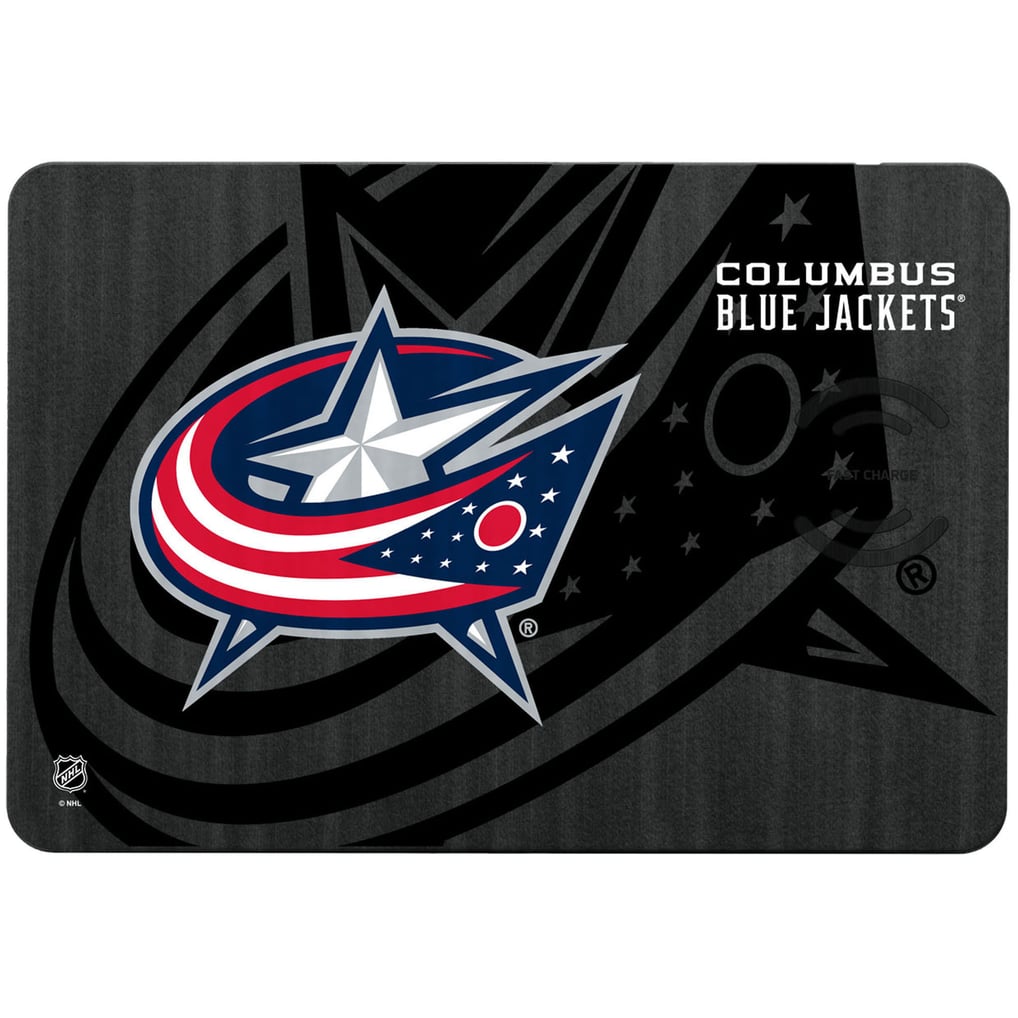 Columbus Blue Jackets Keyscaper 15W Fast Wireless Charger and Mouse Pad
