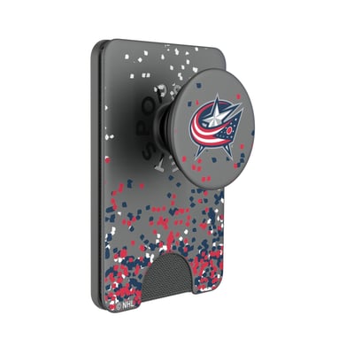 Columbus Blue Jackets Keyscaper Confetti PopSockets Magnetic Wallet