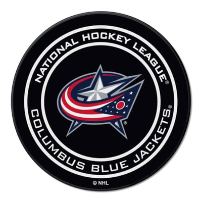 Columbus Blue Jackets Logo Brands 27" Diameter Puck Mat