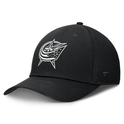 Columbus Blue Jackets Fanatics Tonal Meshback Stretch Hat - Black